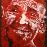 peinture fabien raveton peinture 2011 sourire de lange ii 110x170 1 scaled - Kerbeleg