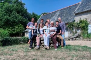 David, Céline, Mia, Lucie, Arthur