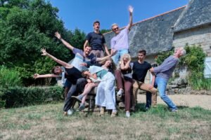 David, Céline, Mia, Lucie, Arthur Tempête