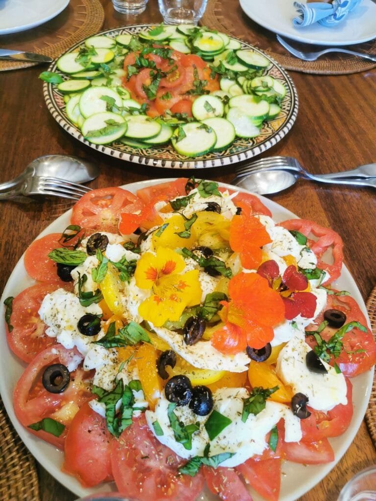 Les paniers du potager 83 - Kerbeleg Carpaccio courgettes tomates ()