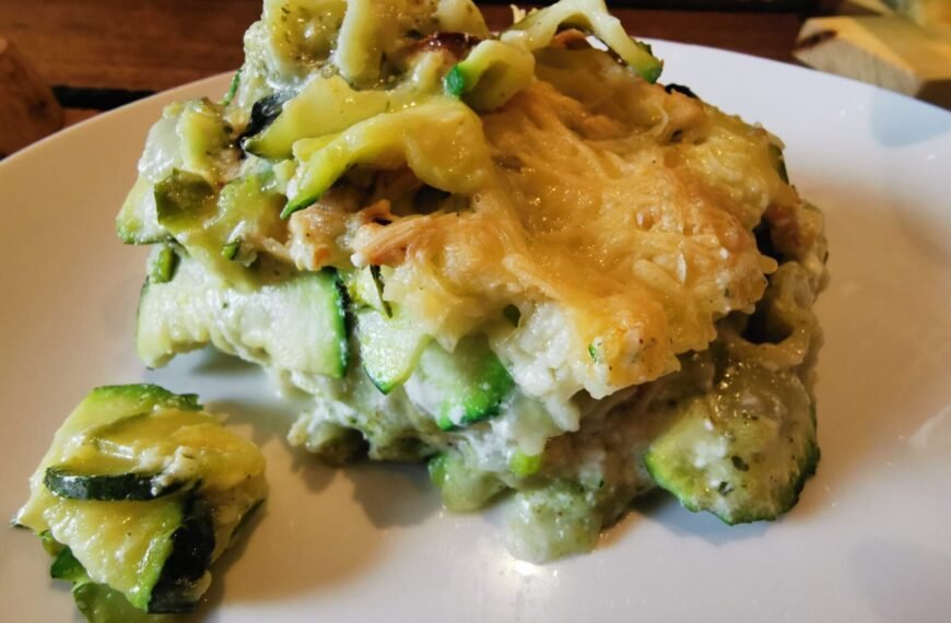 Recette Le gratin de courgettes et ravioles de Valerie