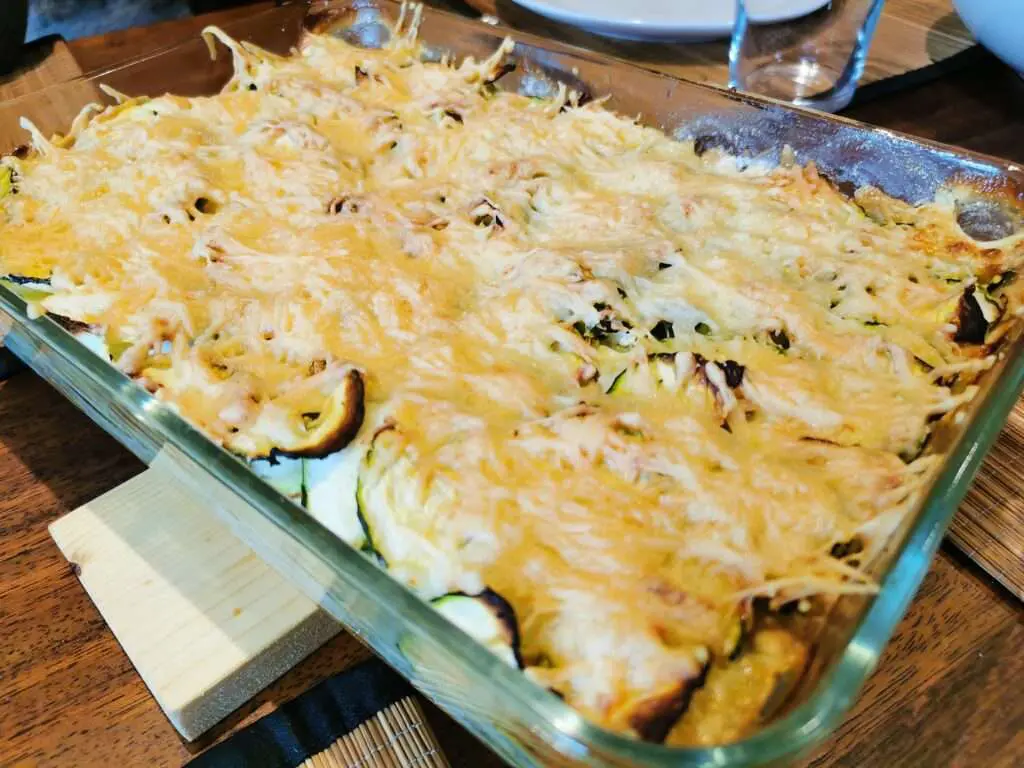 Recette Le gratin de courgettes et ravioles de Valerie