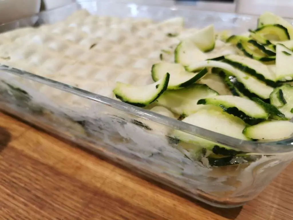 Recette Le gratin de courgettes et ravioles de Valerie