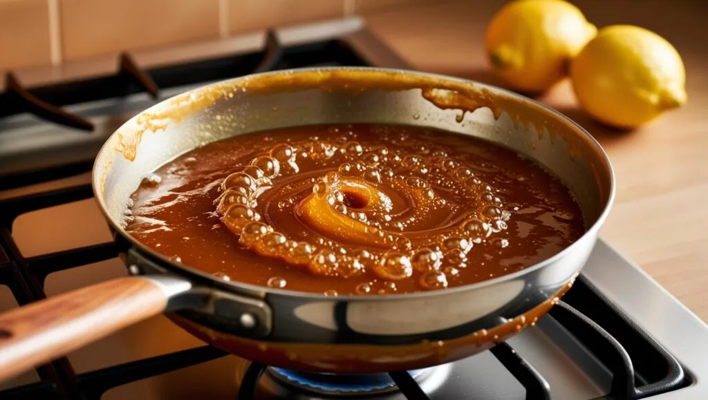 Salted butter caramel spread with preserved lemon 2 - Kerbeleg recette caramel beurre salé citron