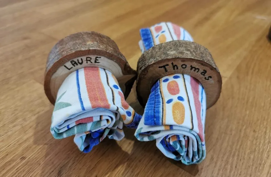 création de ronds de serviettes personnalisés ()