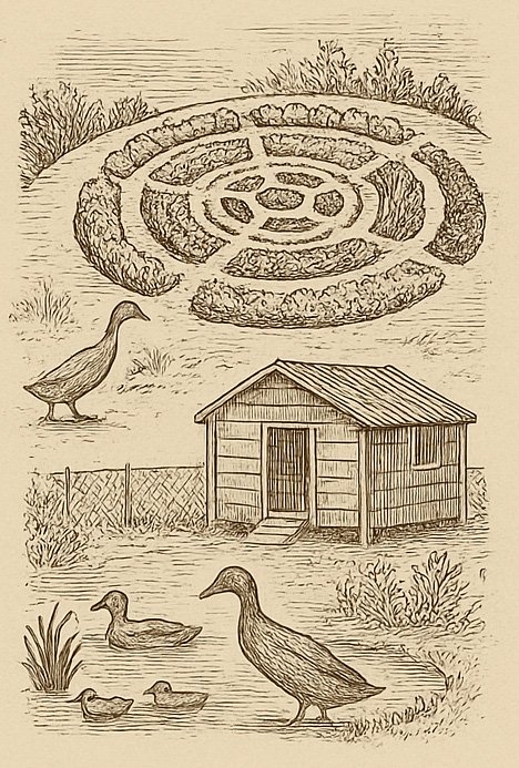 Les canards coureurs indiens : alliés précieux du potager en permaculture 3 - Kerbeleg Les canards coureurs indiens alliés précieux du potager en permaculture (Illustration )
