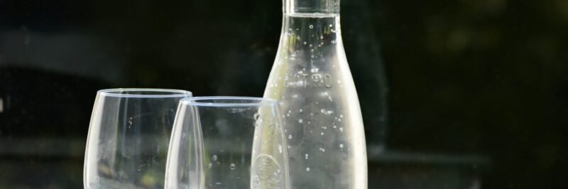 eau fraiche et verres