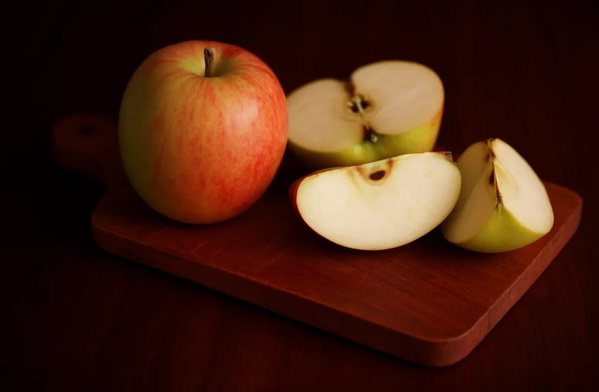Pommes de Kerbeleg Tranches Planche en bois