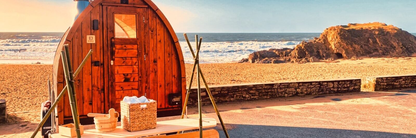 Popaian – Wild Sauna mobile en Bretagne Location de sauna avec vue sur la mer ()