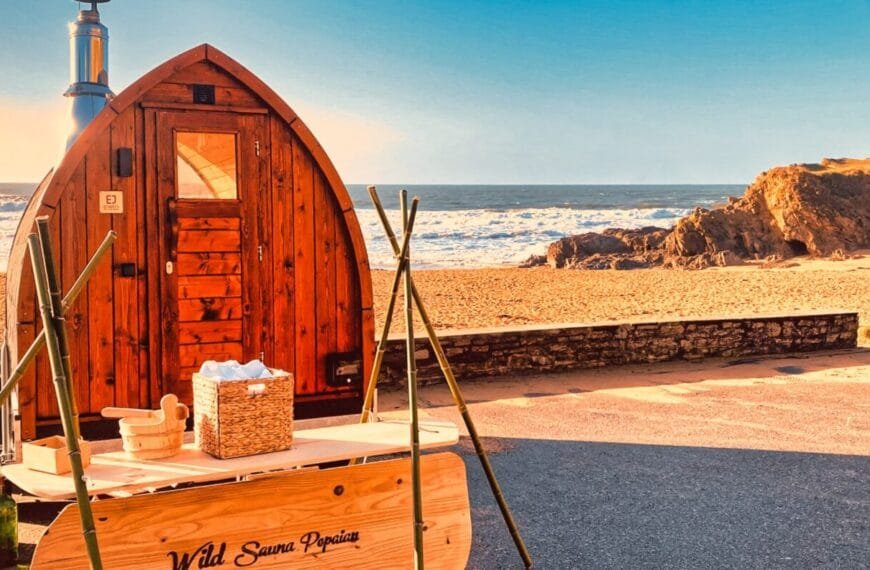 Popaian – Wild Sauna mobile en Bretagne Location de sauna avec vue sur la mer ()