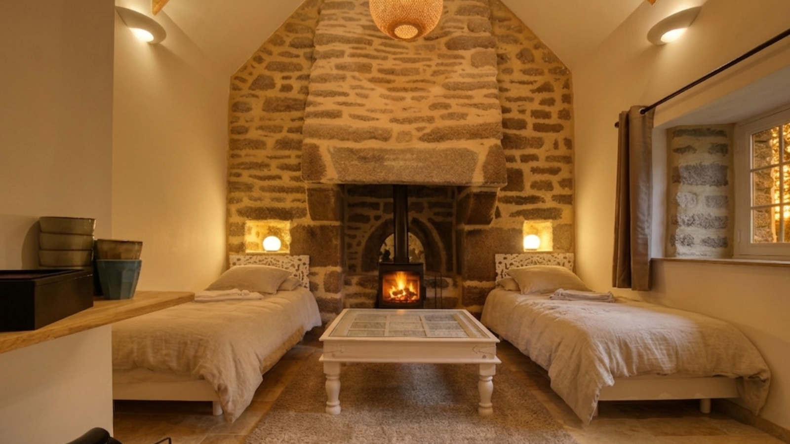 Suite Maison Cottage LES ECUREUILS - Salon - Kerbeleg