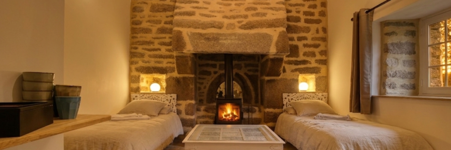 Suite Maison Cottage LES ECUREUILS - Salon - Kerbeleg